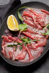 Marbled beef carpaccio