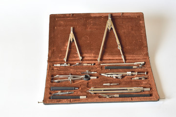 Set of tools for drawing works.