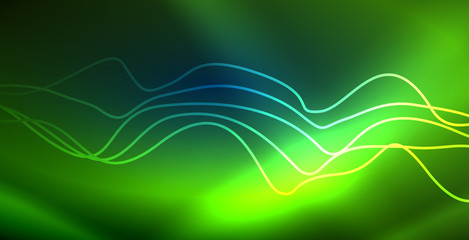 Neon wave background