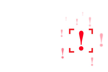 exclamation mark concept