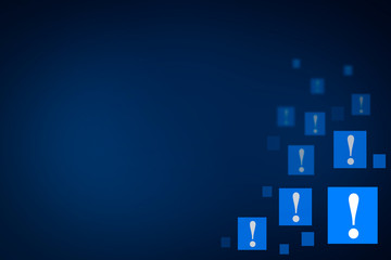 Obraz premium exclamation mark concept