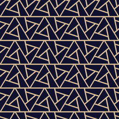 Luxury seamless ornamental pattern - geometric rich design. Vector decorative background - creative triangle texture