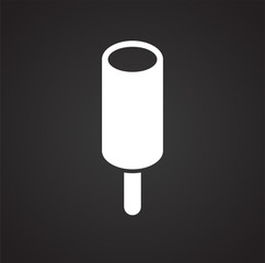 Ice cream icon on background for graphic and web design. Simple vector sign. Internet concept symbol for website button or mobile app.