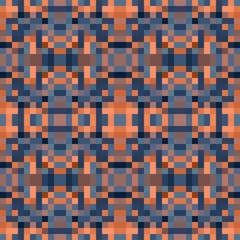 seamless pixel pattern mosaic. abstract background with squares can be used for wallpaper, fabric, textile or clothing design.