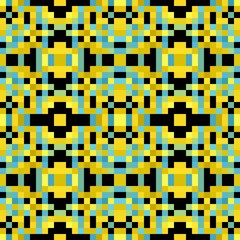 seamless pixel pattern mosaic. abstract background with squares can be used for wallpaper, fabric, textile or clothing design.