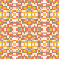 seamless pixel pattern mosaic. abstract background with squares can be used for wallpaper, fabric, textile or clothing design.