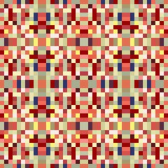 seamless pixel pattern mosaic. abstract background with squares can be used for wallpaper, fabric, textile or clothing design.