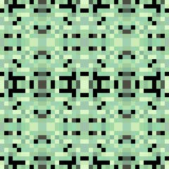 seamless pixel pattern mosaic. abstract background with squares can be used for wallpaper, fabric, textile or clothing design.
