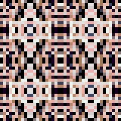 seamless pixel pattern mosaic. abstract background with squares can be used for wallpaper, fabric, textile or clothing design.