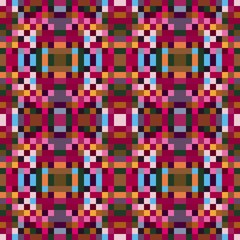 Fototapeta premium seamless pixel pattern mosaic. abstract background with squares can be used for wallpaper, fabric, textile or clothing design.