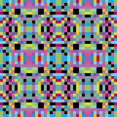 seamless pixel pattern mosaic. abstract background with squares can be used for wallpaper, fabric, textile or clothing design.