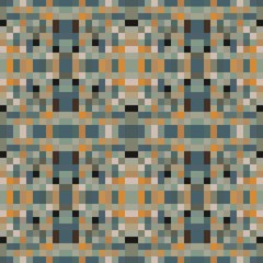 seamless pixel pattern mosaic. abstract background with squares can be used for wallpaper, fabric, textile or clothing design.