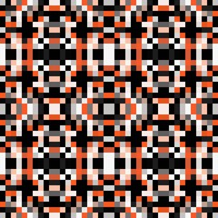 seamless pixel pattern mosaic. abstract background with squares can be used for wallpaper, fabric, textile or clothing design.