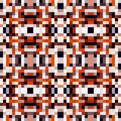 seamless pixel pattern mosaic. abstract background with squares can be used for wallpaper, fabric, textile or clothing design.
