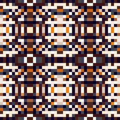 seamless pixel pattern mosaic. abstract background with squares can be used for wallpaper, fabric, textile or clothing design.