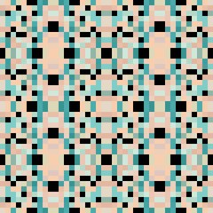 seamless pixel pattern mosaic. abstract background with squares can be used for wallpaper, fabric, textile or clothing design.