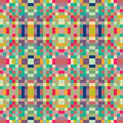 seamless pixel pattern mosaic. abstract background with squares can be used for wallpaper, fabric, textile or clothing design.