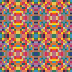 seamless pixel pattern mosaic. abstract background with squares can be used for wallpaper, fabric, textile or clothing design.