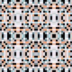 seamless pixel pattern mosaic. abstract background with squares can be used for wallpaper, fabric, textile or clothing design.