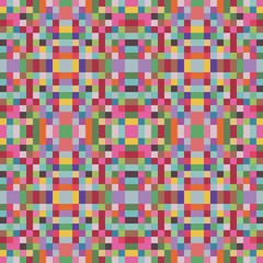 seamless pixel pattern mosaic. abstract background with squares can be used for wallpaper, fabric, textile or clothing design.