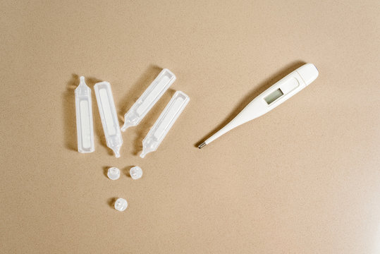 Cold concept, physiological saline blister for nasal washes