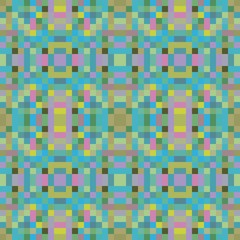 seamless pixel pattern mosaic. abstract background with squares can be used for wallpaper, fabric, textile or clothing design.