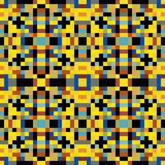 seamless pixel pattern mosaic. abstract background with squares can be used for wallpaper, fabric, textile or clothing design.