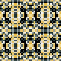 seamless pixel pattern mosaic. abstract background with squares can be used for wallpaper, fabric, textile or clothing design.