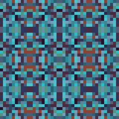 seamless pixel pattern mosaic. abstract background with squares can be used for wallpaper, fabric, textile or clothing design.