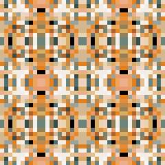 seamless pixel pattern mosaic. abstract background with squares can be used for wallpaper, fabric, textile or clothing design.