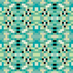 seamless pixel pattern mosaic. abstract background with squares can be used for wallpaper, fabric, textile or clothing design.