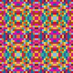 seamless pixel pattern mosaic. abstract background with squares can be used for wallpaper, fabric, textile or clothing design.
