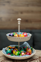 Special eggs painted around Easter