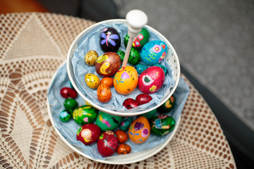 Special eggs painted around Easter
