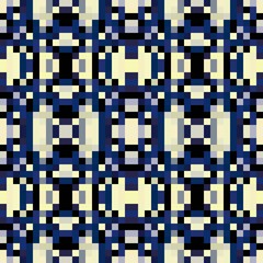 seamless pixel pattern mosaic. abstract background with squares can be used for wallpaper, fabric, textile or clothing design.