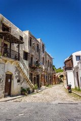 Fototapeta na wymiar The streets of old town of Rhodes, Greece