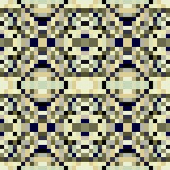 seamless pixel pattern mosaic. abstract background with squares can be used for wallpaper, fabric, textile or clothing design.
