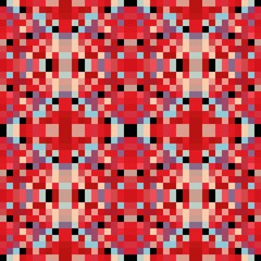 seamless pixel pattern mosaic. abstract background with squares can be used for wallpaper, fabric, textile or clothing design.