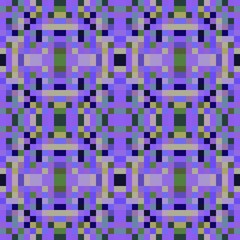 seamless pixel pattern mosaic. abstract background with squares can be used for wallpaper, fabric, textile or clothing design.