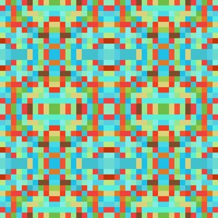 seamless pixel pattern mosaic. abstract background with squares can be used for wallpaper, fabric, textile or clothing design.