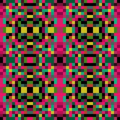 seamless pixel pattern mosaic. abstract background with squares can be used for wallpaper, fabric, textile or clothing design.