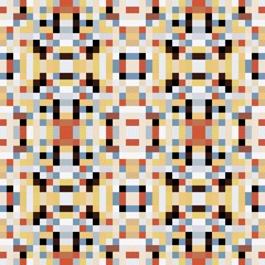 seamless pixel pattern mosaic. abstract background with squares can be used for wallpaper, fabric, textile or clothing design.