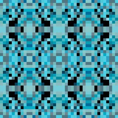 seamless pixel pattern mosaic. abstract background with squares can be used for wallpaper, fabric, textile or clothing design.