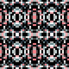 seamless pixel pattern mosaic. abstract background with squares can be used for wallpaper, fabric, textile or clothing design.