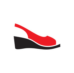 Shoe icon on background for graphic and web design. Simple vector sign. Internet concept symbol for website button or mobile app.