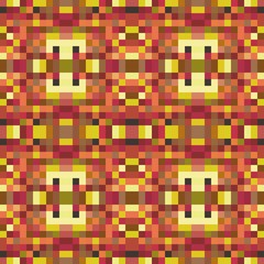 seamless pixel pattern mosaic. abstract background with squares can be used for wallpaper, fabric, textile or clothing design.