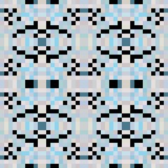 Fototapeta premium seamless pixel pattern mosaic. abstract background with squares can be used for wallpaper, fabric, textile or clothing design.