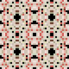 Fototapeta premium seamless pixel pattern mosaic. abstract background with squares can be used for wallpaper, fabric, textile or clothing design.