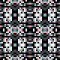 Fototapeta premium seamless pixel pattern mosaic. abstract background with squares can be used for wallpaper, fabric, textile or clothing design.