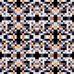 seamless pixel pattern mosaic. abstract background with squares can be used for wallpaper, fabric, textile or clothing design.
